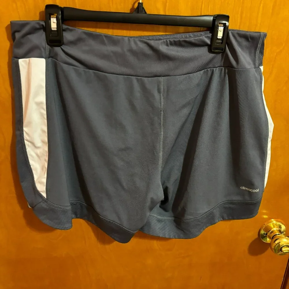 Adidas‎ Climacool Grey with White Stripe Running Shorts Customized PT Warriors